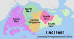 Map of the CDC Districts of Singapore